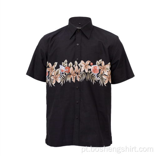 Camisa de manga comprida nova moda masculina de verão